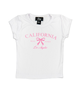 FBZ Girls Cali Girl Tee Girls Casual Tops FBZ Flowers By Zoe White Y/S (7/8)