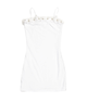 FBZ Girls Steffi Lycra Rosettes Dress Girls Special Dresses FBZ Flowers By Zoe White Y/S (7/8)