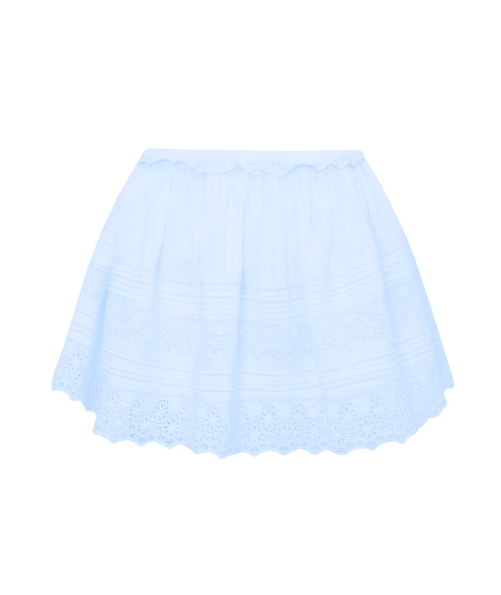 Love Shack Fancy Women Sani Skirt Blue Finch
