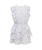 Love Shack Fancy Girls Decker Dress Coastline Blue Girls Casual Dresses Love Shack Fancy