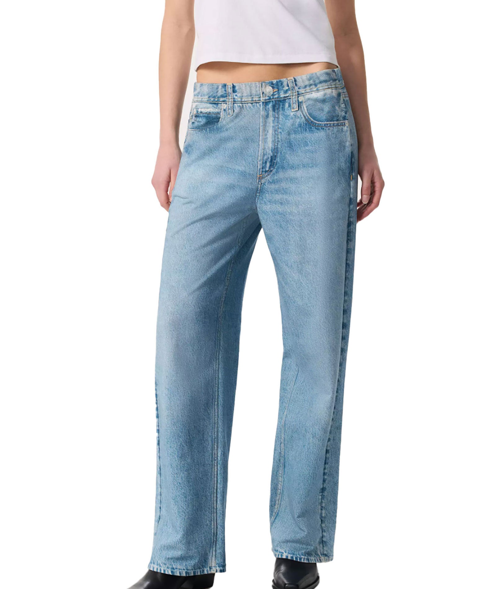 Rag & Bone Women Miramar Terry Wide Leg Pants Valentina Womens Denim Rag & Bone Denim Juniors/Women XXS