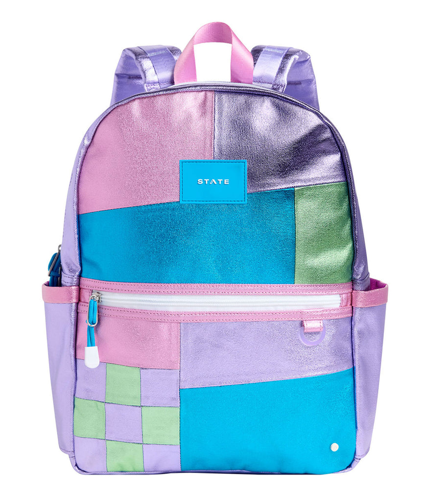 State Bags Kane Kids Double Pocket Backpack Patchwork Accessories State bags   