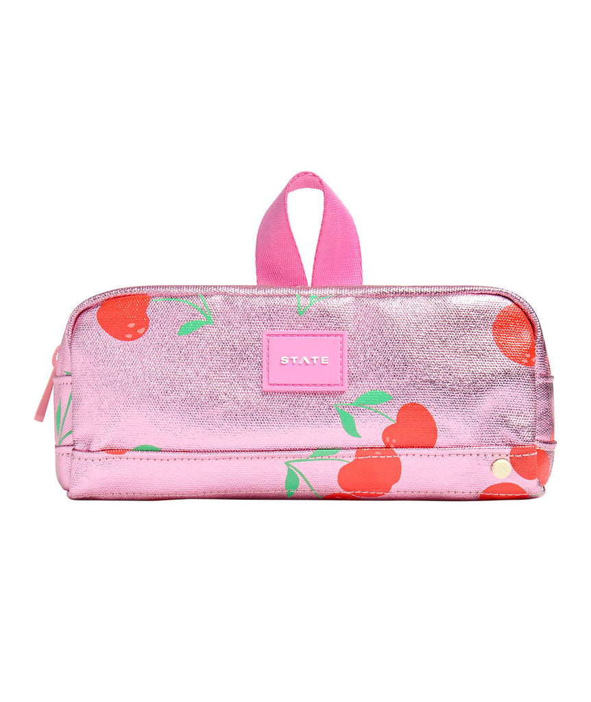 State Bags Clinton Pencil Case Pink Cherries Accessories State bags   