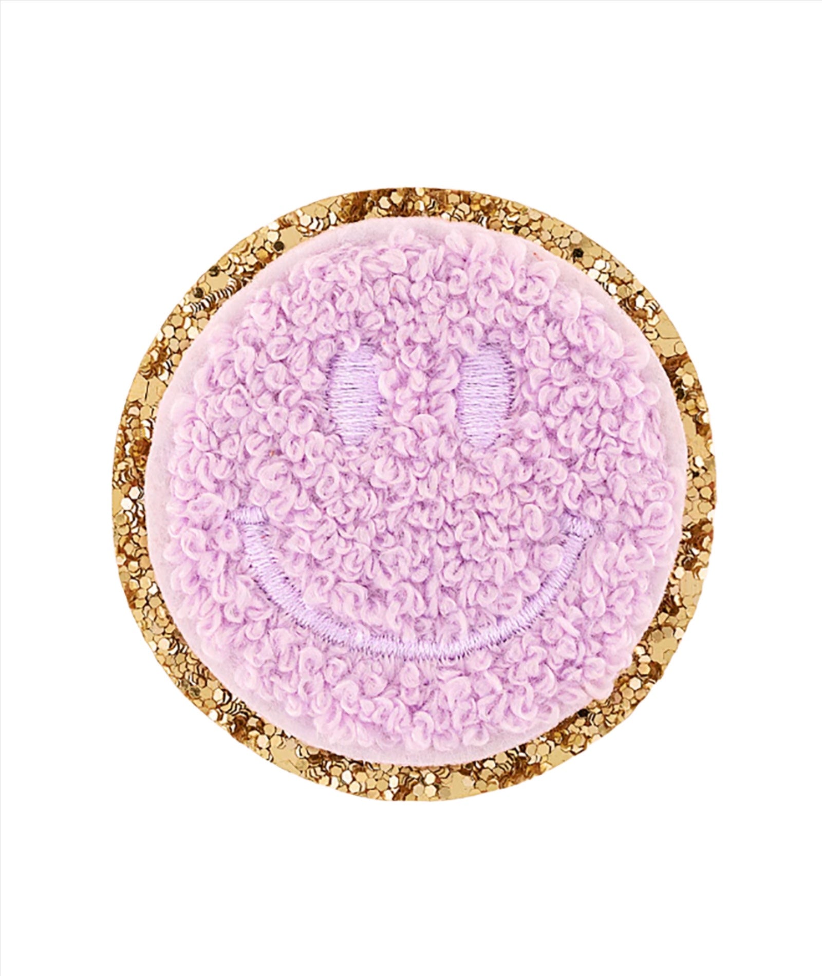 Stoney Clover Mini Glitter Smiley Face Patch Accessories Stoney Clover Lane Lilac  