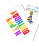 Sticker Beans Happy Birthday Card With Sticker Accessories Sticker Beans Multi