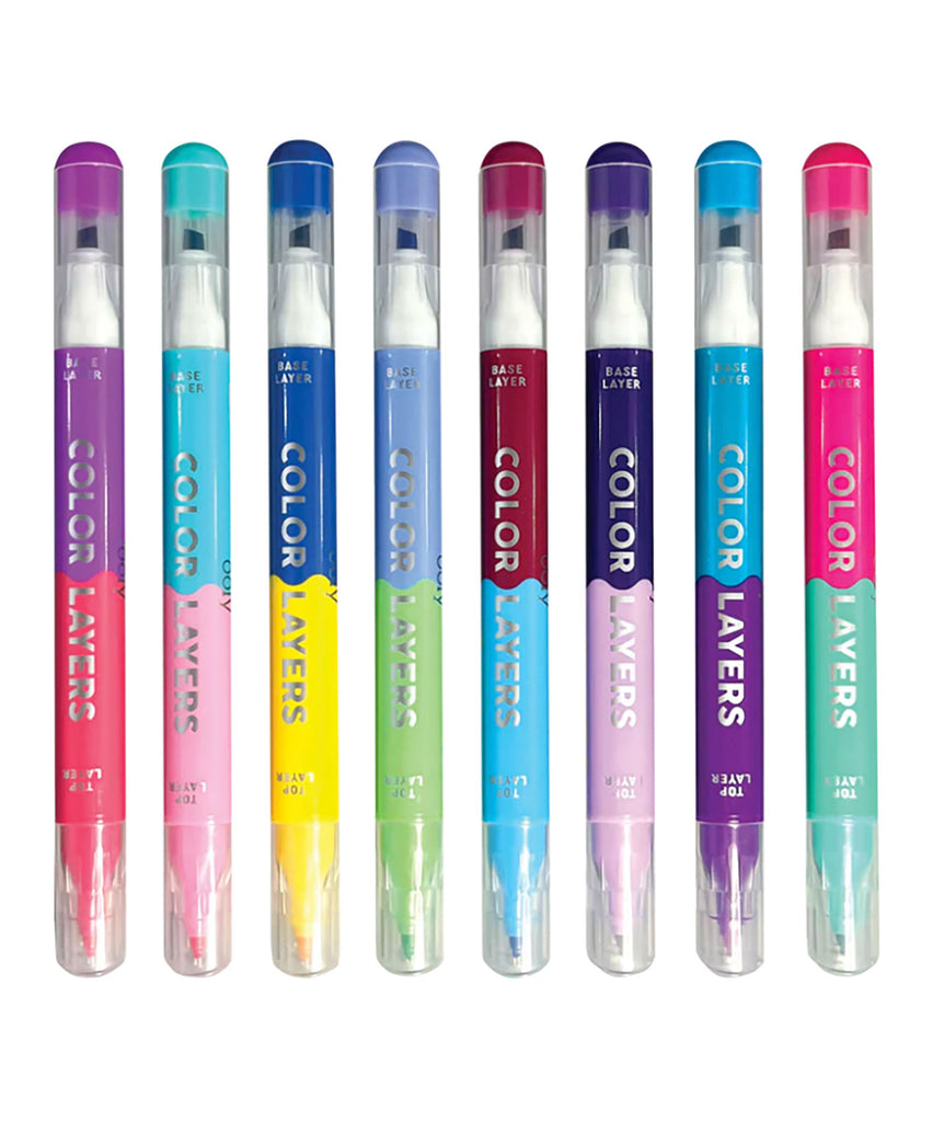 Color Layers Double Ended Markers - Set of 8 Accessories ooly   
