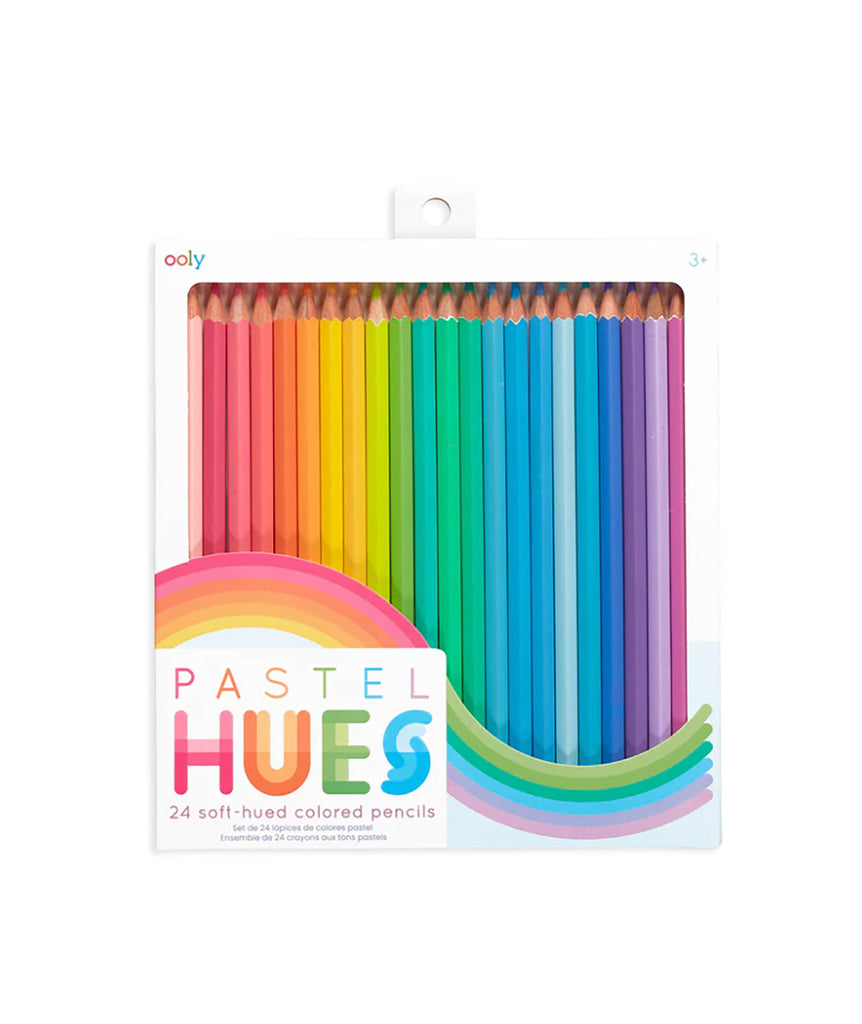 Pastel Hues Colored Pencils - Set of 24 Accessories ooly   