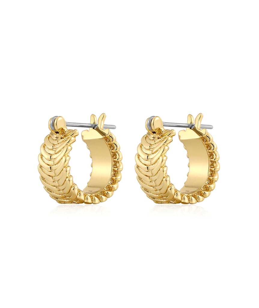Luv AJ Domenico Chain Gold Hoops Jewelry - Trend Luv AJ   