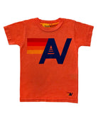 Aviator Nation Kids Logo Tee Girls Casual Tops Aviator Nation Red Y/4 