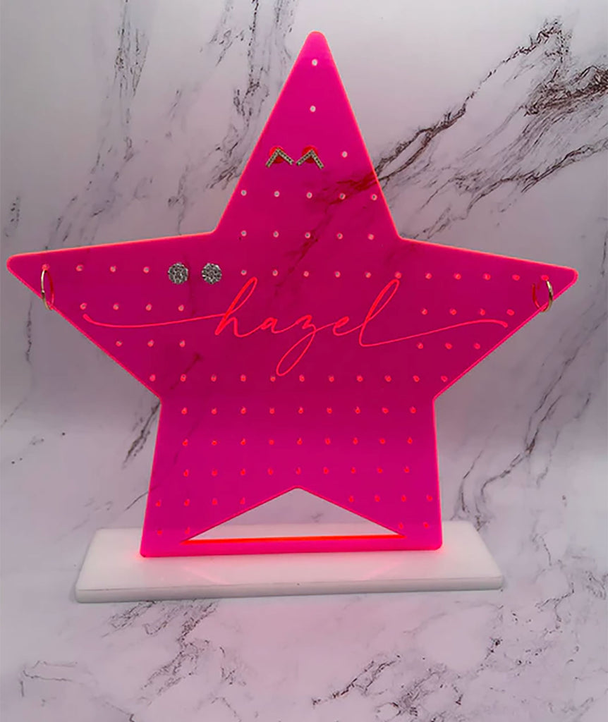A Wink and a Nod Acrylic Star Earring Stand Accessories A Wink and a Nod   