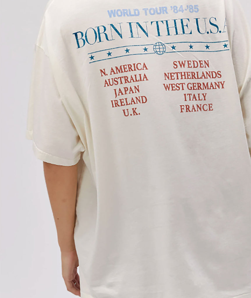 Daydreamer Women Bruce Springsteen Born in the USA Tee Womens Casual Tops Daydreamer   