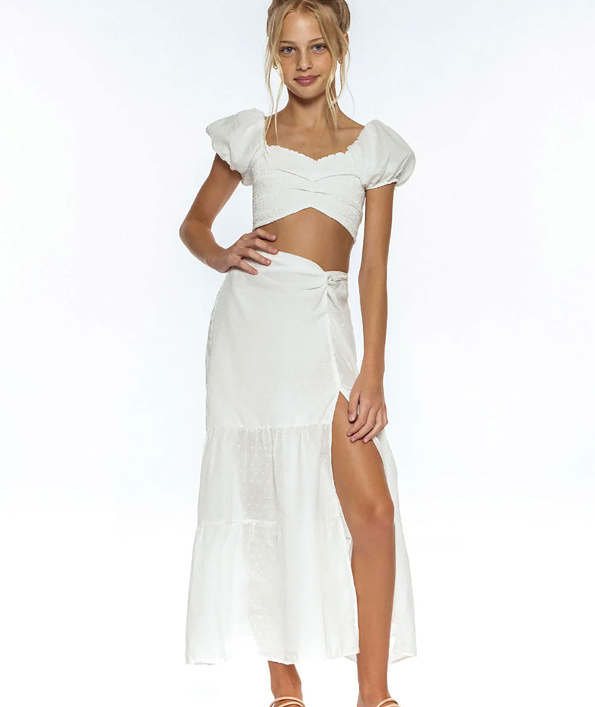 Peixoto Girls Valentina Skirt Set Girls Casual Dresses Peixoto White Y/S (7/8) 