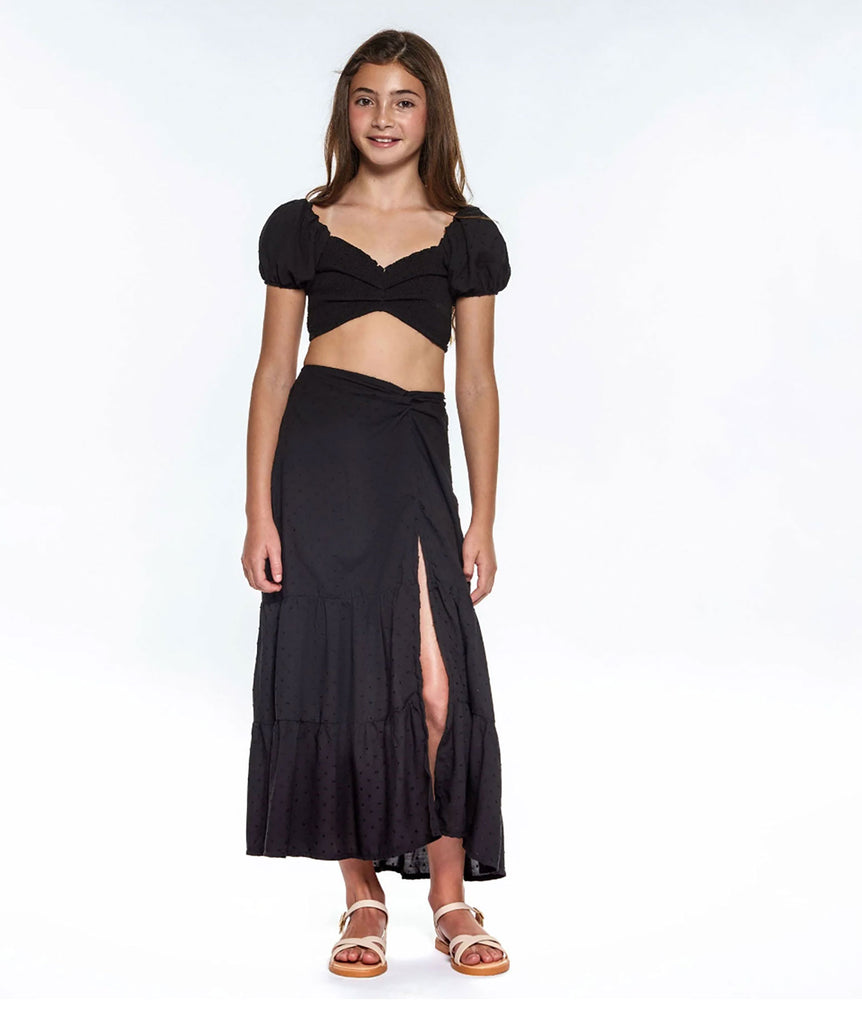 Peixoto Girls Valentina Skirt Set Girls Casual Dresses Peixoto Black Y/S (7/8) 