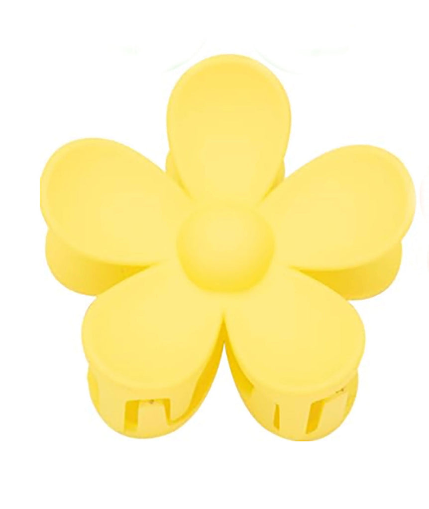 Round Daisy Hair Clips Accessories Frankie's Exclusives Yellow  