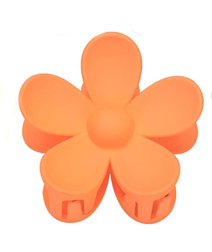 Round Daisy Hair Clips Accessories Frankie's Exclusives Peach  
