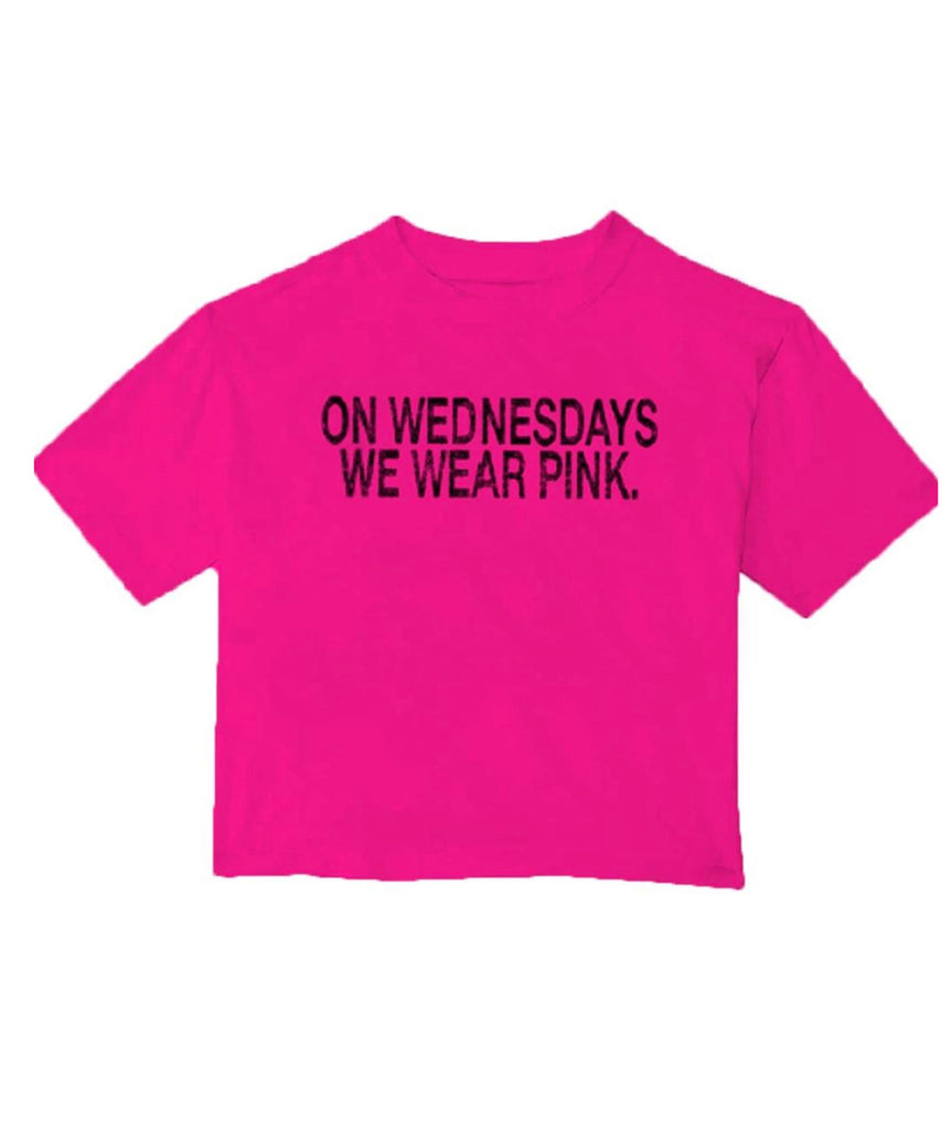 Prince Peter Girls Wednesdays We Wear Pink Tee Girls Casual Tops Prince Peter   