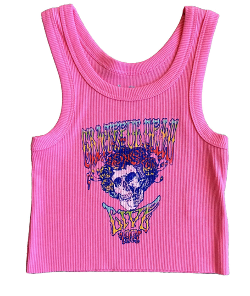 Rowdy Sprout Girls Grateful Dead Tank Girls Casual Tops Rowdy Sprout   