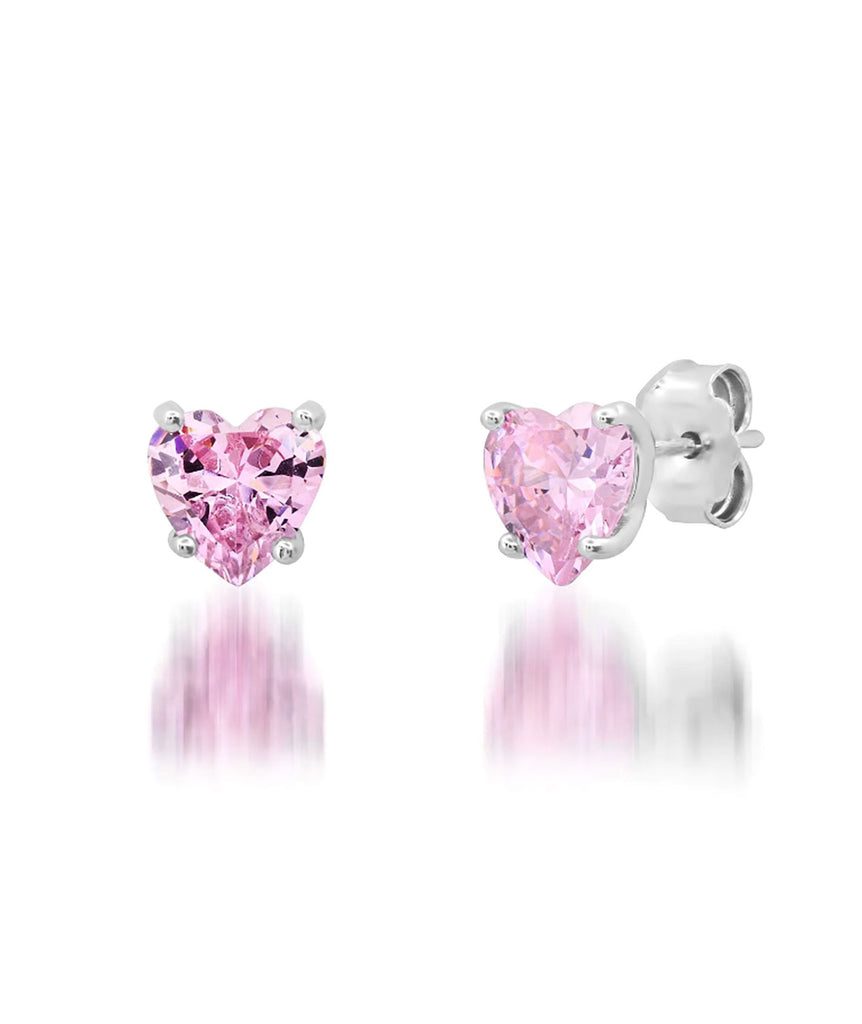 TAI CZ Heart Studs Jewelry - Trend TAI Pink  