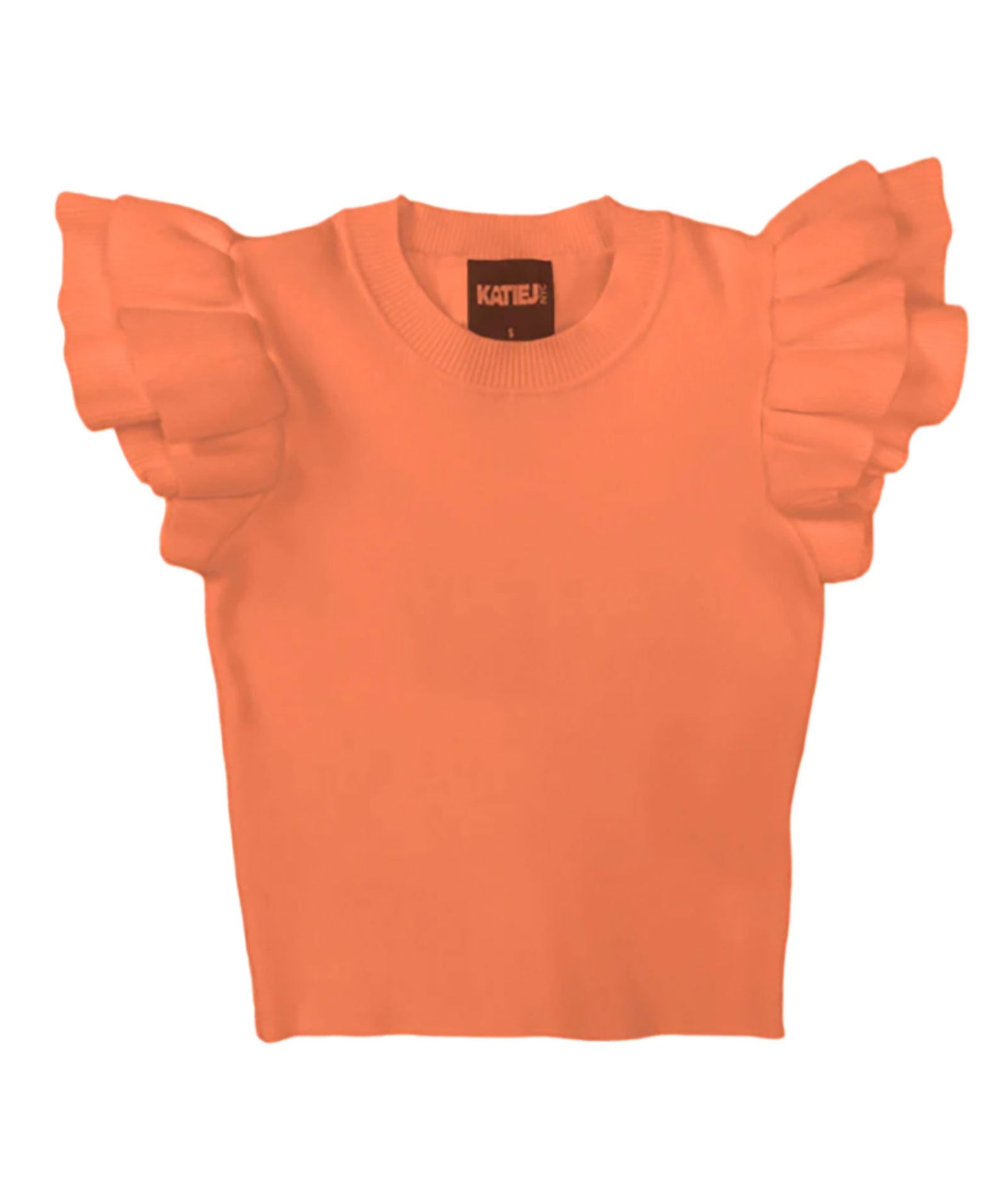 Katie J NYC Girls Short Sleeve Isla Top Girls Casual Tops Katie J NYC Coral Y/S (7/8) 