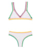 PQ Girls Rainbow Embroidered Bikini Distressed/seasonal girls PQ Girls White Y/6