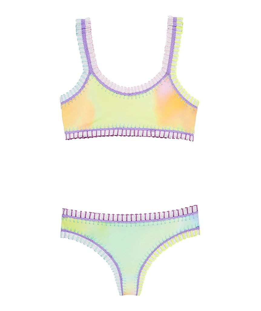 PQ Girls Sporty Rainbow Embroidered Bikini Sunrise Accessories PQ Girls   