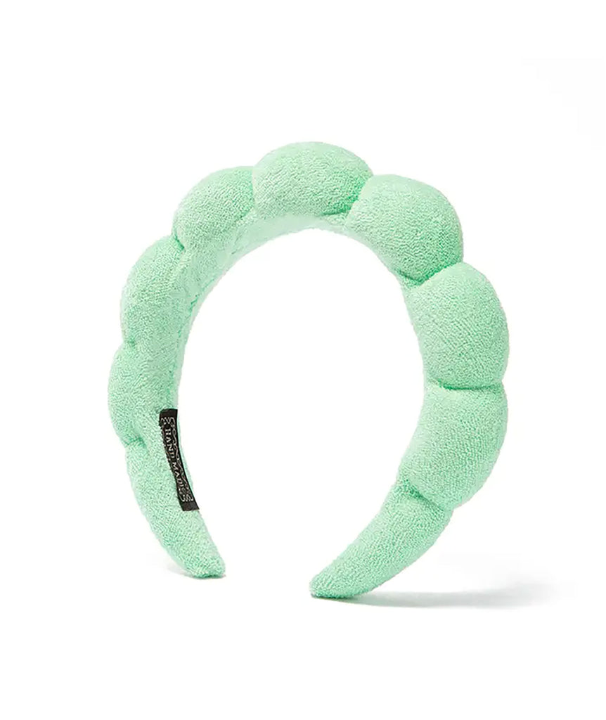 Bubbles Spa Headband Accessories Frankie's Exclusives Mint  