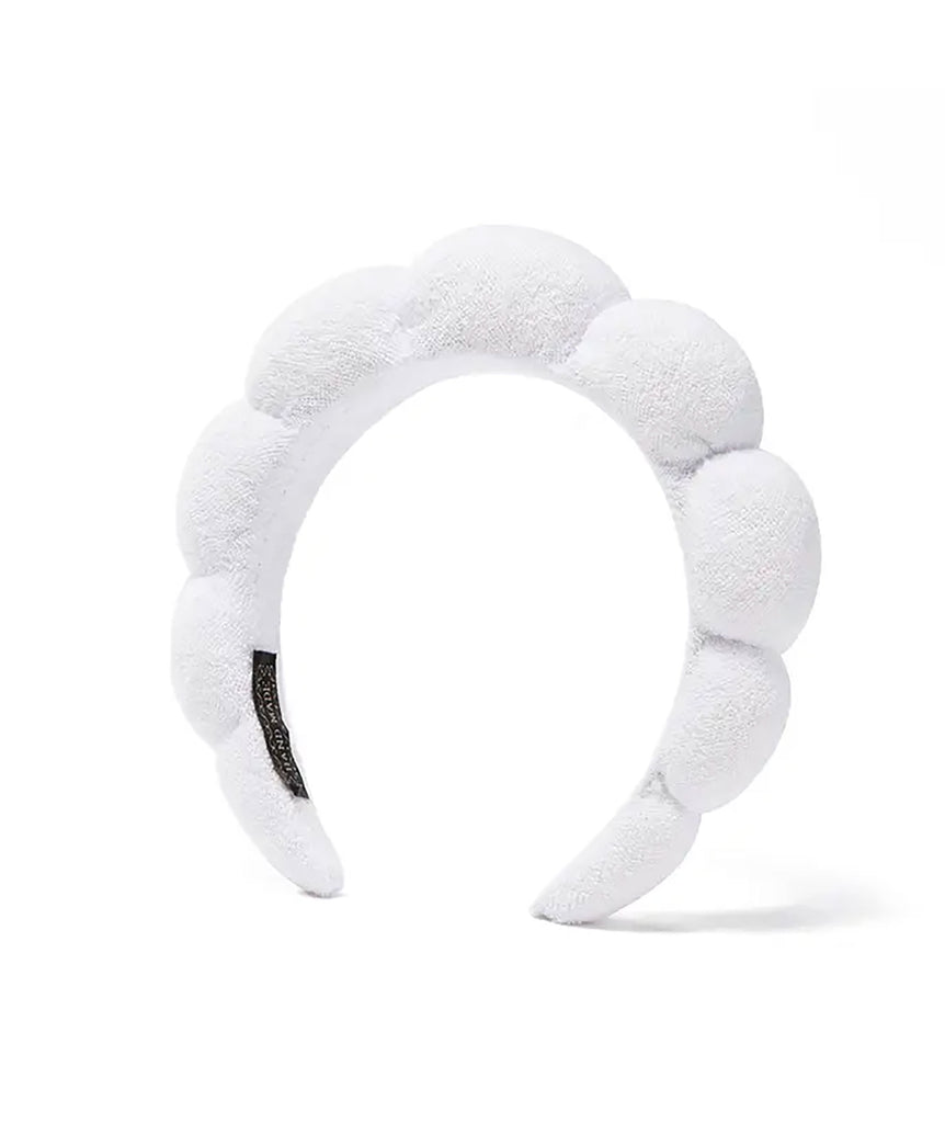 Bubbles Spa Headband Accessories Frankie's Exclusives White  