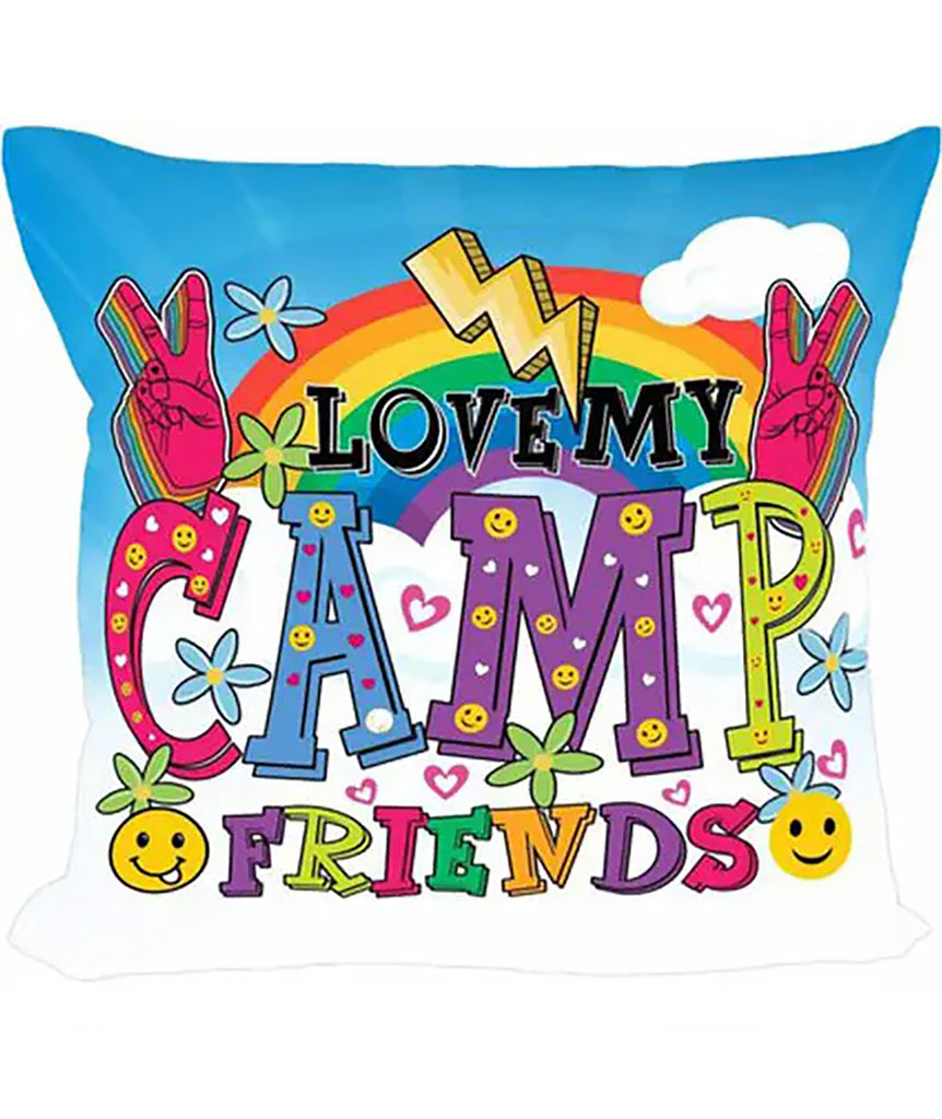 I Love My Camp Friends Autograph Pillow Camp Frankie's Exclusives   