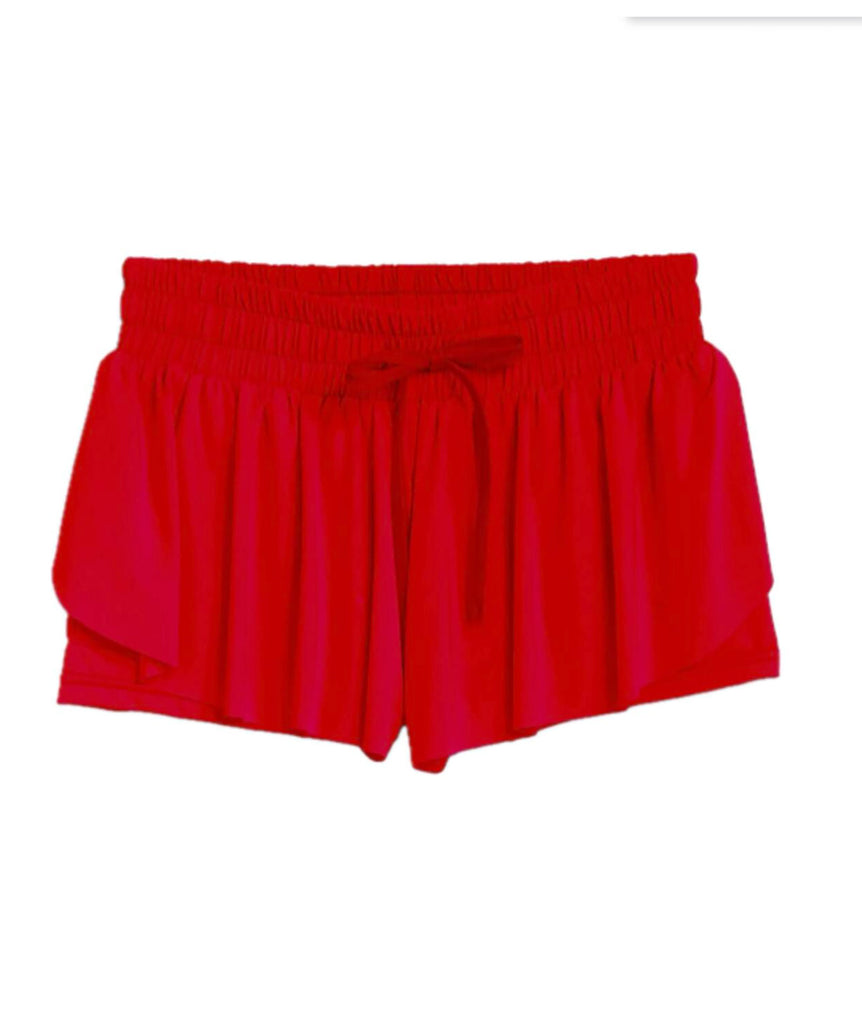 Jill Fly Away Shorts Girls Girls Casual Bottoms Suzette Red Y/4 