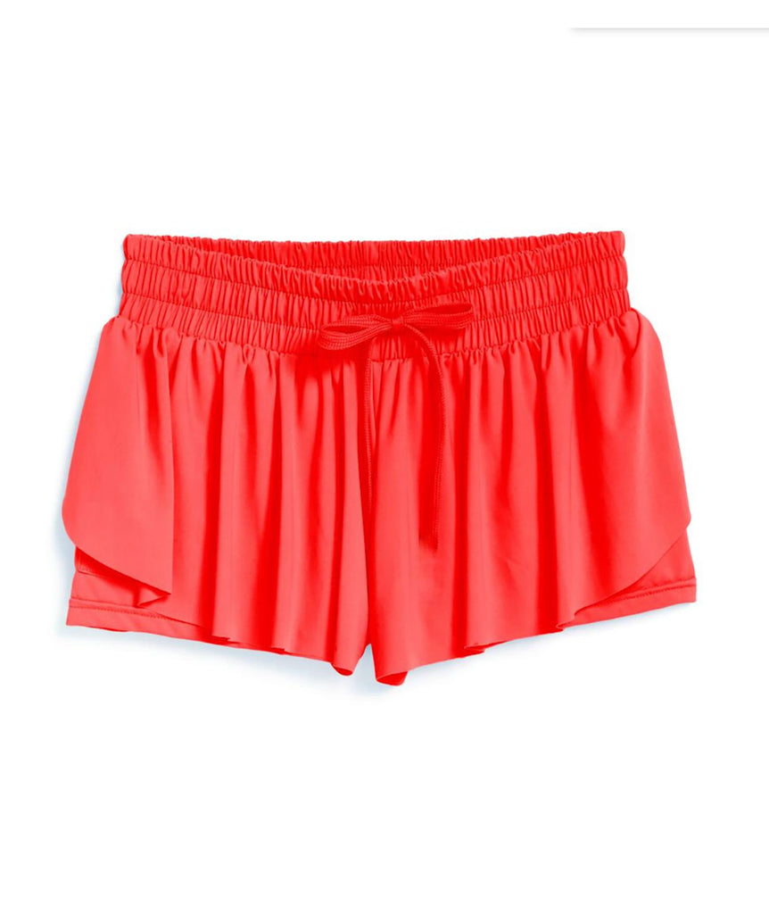 Jill Fly Away Shorts Girls Girls Casual Bottoms Suzette Neon Orange Y/4 