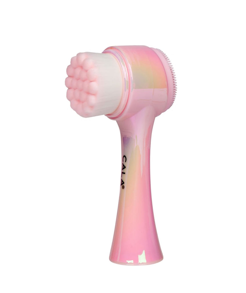 Dual Action Iridescent Facial Cleansing Brush Accessories Frankie's Exclusives Pink  