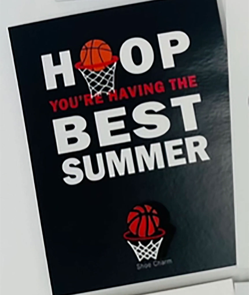 Sunny Marshmallow Shoe Charm Card Basketball Hoop Camp Sunny Marshmallow   