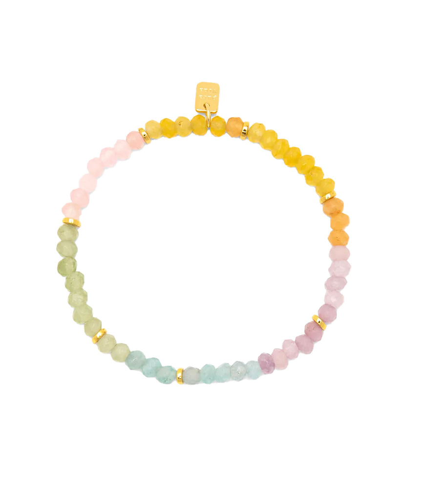 Pura Vida Ombre Rainbow Bead Stretch Bracelet Accessories Pura Vida   