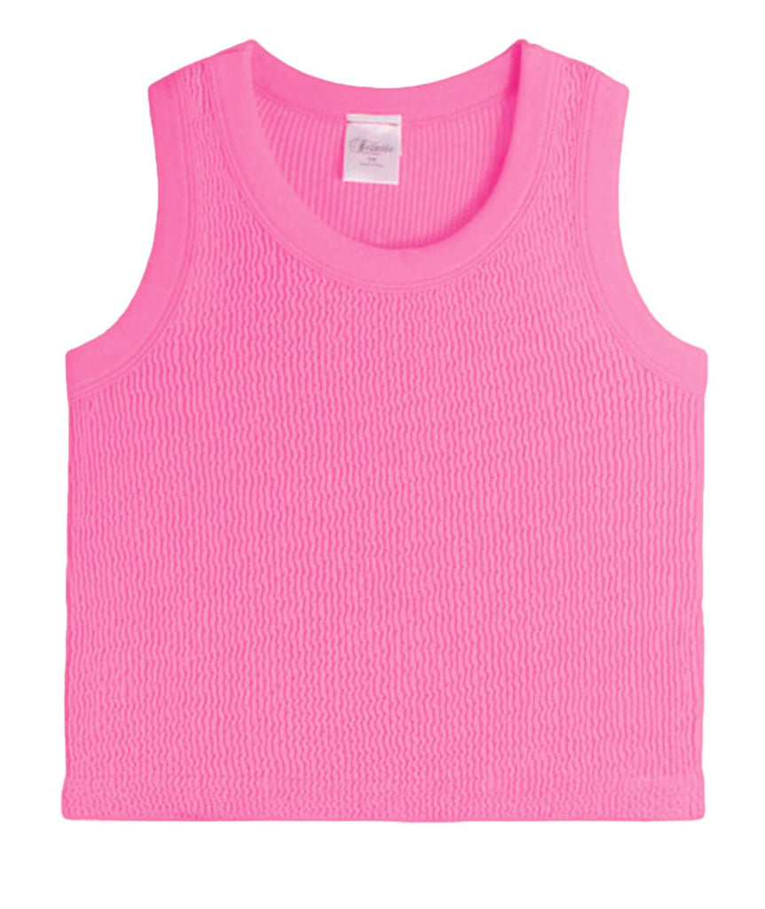 Rosie Smocked Tank Girls Girls Casual Tops Suzette Begonia Pink Y S/M (8-10) 