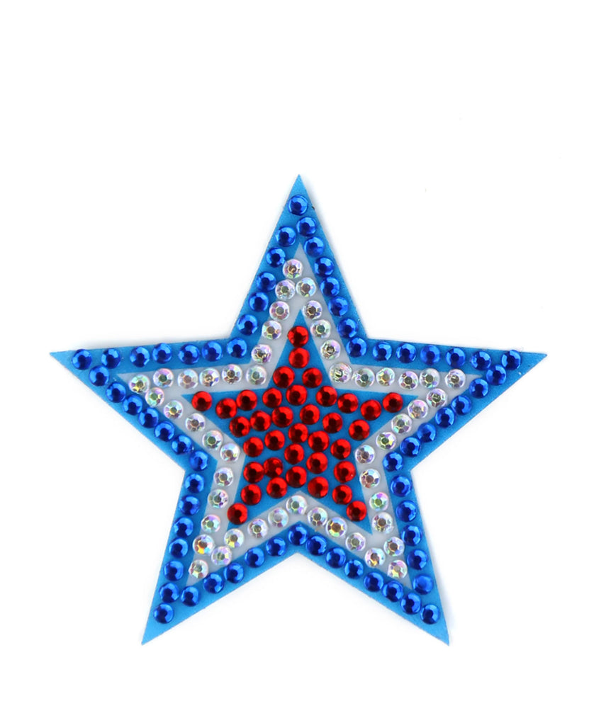 Sticker Beans Red White Blue Star Sticker Accessories Sticker Beans   