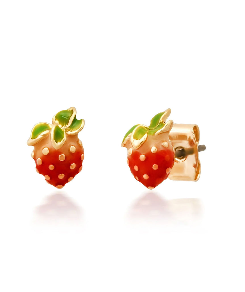 TAI Enamel Strawberry Studs Jewelry - Trend TAI   