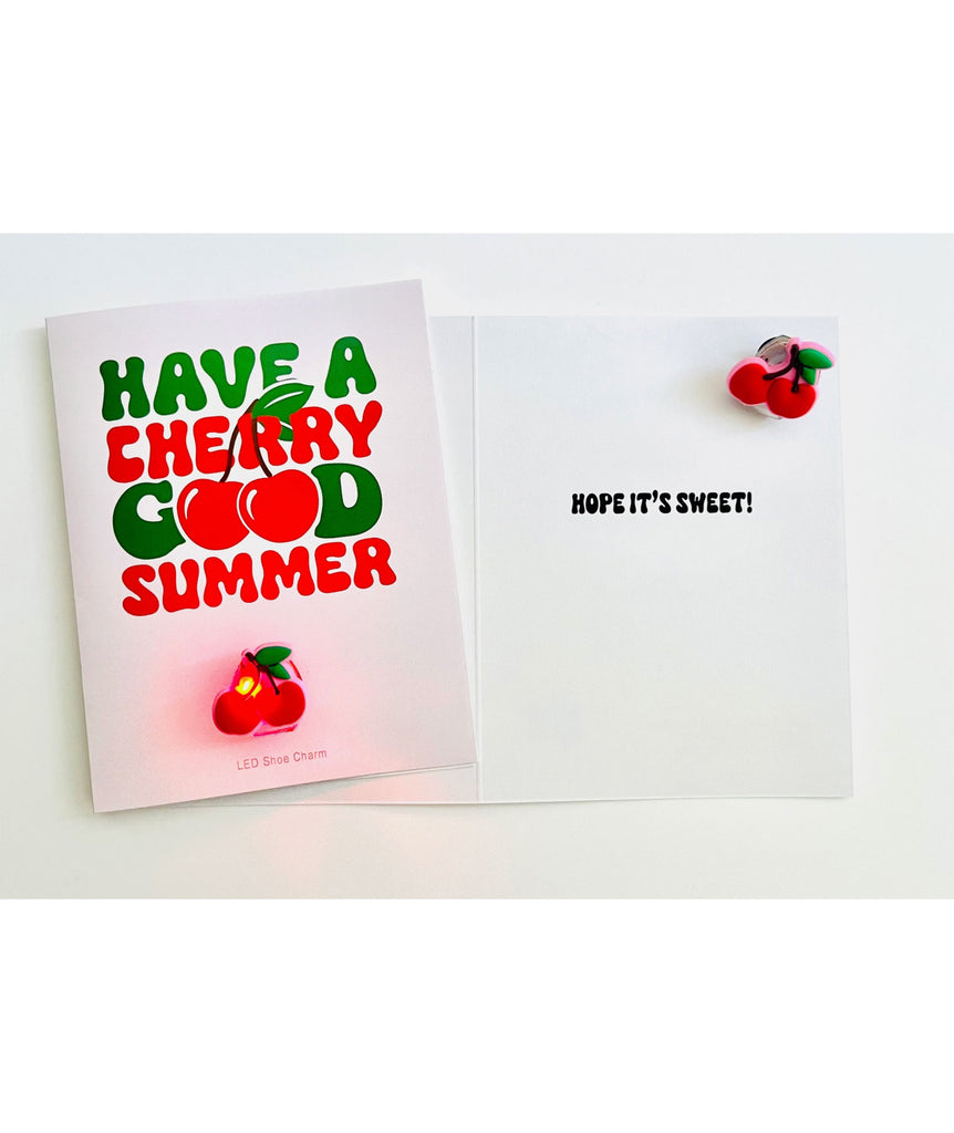 Sunny Marshmallow Shoe Charm Card Have a Cherry Good Summer Camp Sunny Marshmallow   