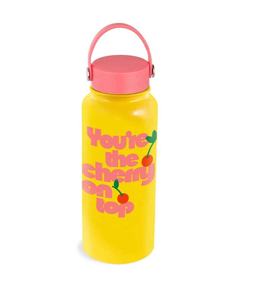 Ban.do Stainless Steel Water Bottle Cherry on Top Accessories Ban.do   