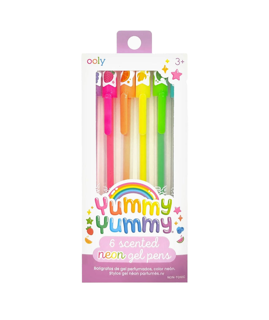 Yummy Yummy Scented Gel Pens Neon - Set of 6 Accessories ooly   