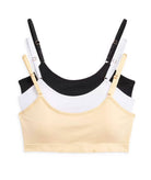 Katie J NYC Girls 3-Pack Seamless Bra Top- Nude, Black, White Accessories Katie J NYC   
