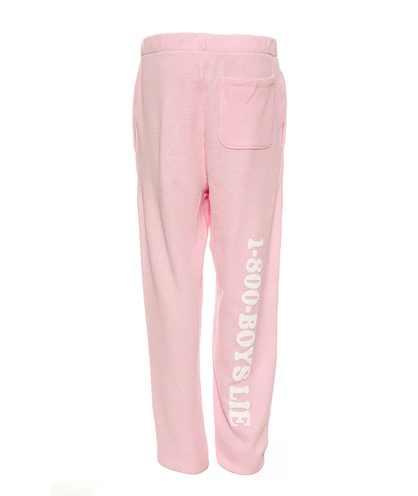 Boys Lie Women Pink 1-800 Revamped Mac Slim Sweatpants Womens Casual Bottoms Boys Lie   