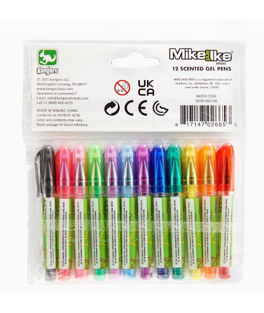 Mike and Ike Mini Gel Pens Set of 12 Accessories Frankie's Exclusives   