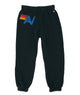 Aviator Nation Kids Logo Sweatpants Girls Casual Bottoms Aviator Nation Charcoal Y/6 
