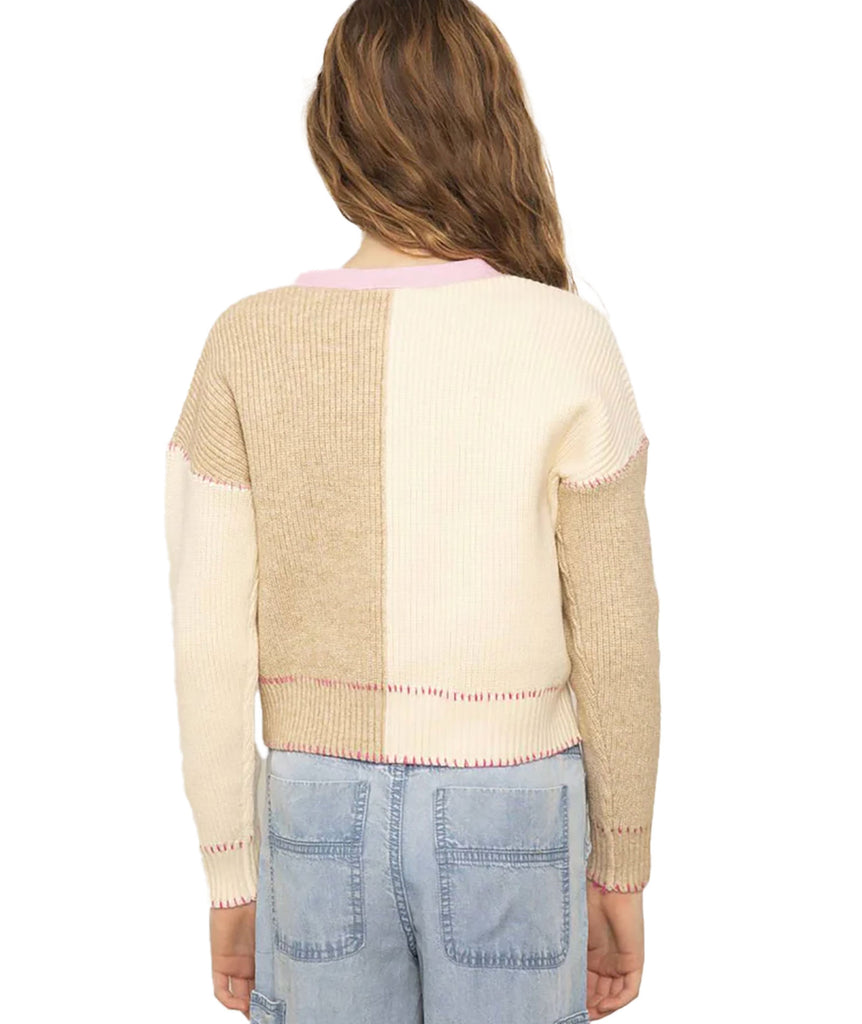 Central Park West Girls Mallory Whip Stitch Cardigan Girls Casual Tops Central Park West Girls   