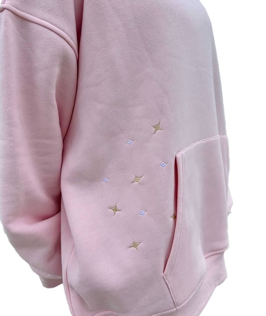 Sunkissed Coconut Juniors Embroidered Van Star Hoodie Womens Casual Tops Frankie's Exclusives   