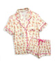 Katie J NYC Juniors Teddy Bears Lynn PJ Shorts Set Accessories Katie J NYC White Juniors/Women XXS