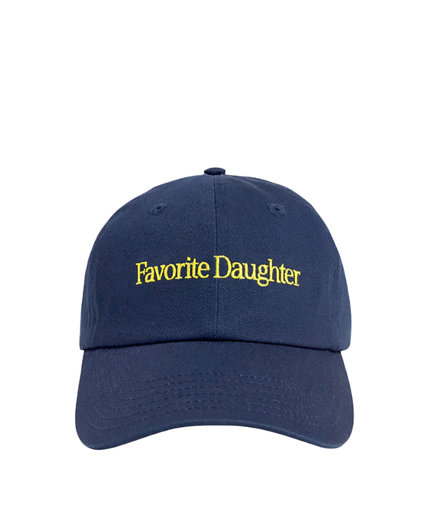 Favorite Daughter Women Logo Baseball Hat Navy/Yellow Accessories Favorite Daughter   