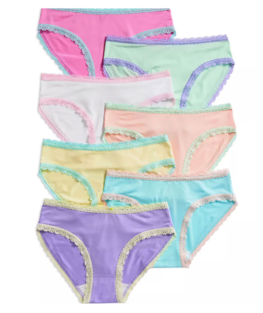 Katie J NYC Girls 7-Pack Underwear-Pastels Accessories Katie J NYC   