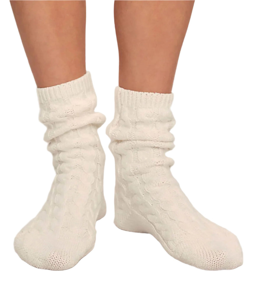 Eberjey Women Cozy Socks Accessories Eberjey Ivory Juniors/Women One Size Fits Most 