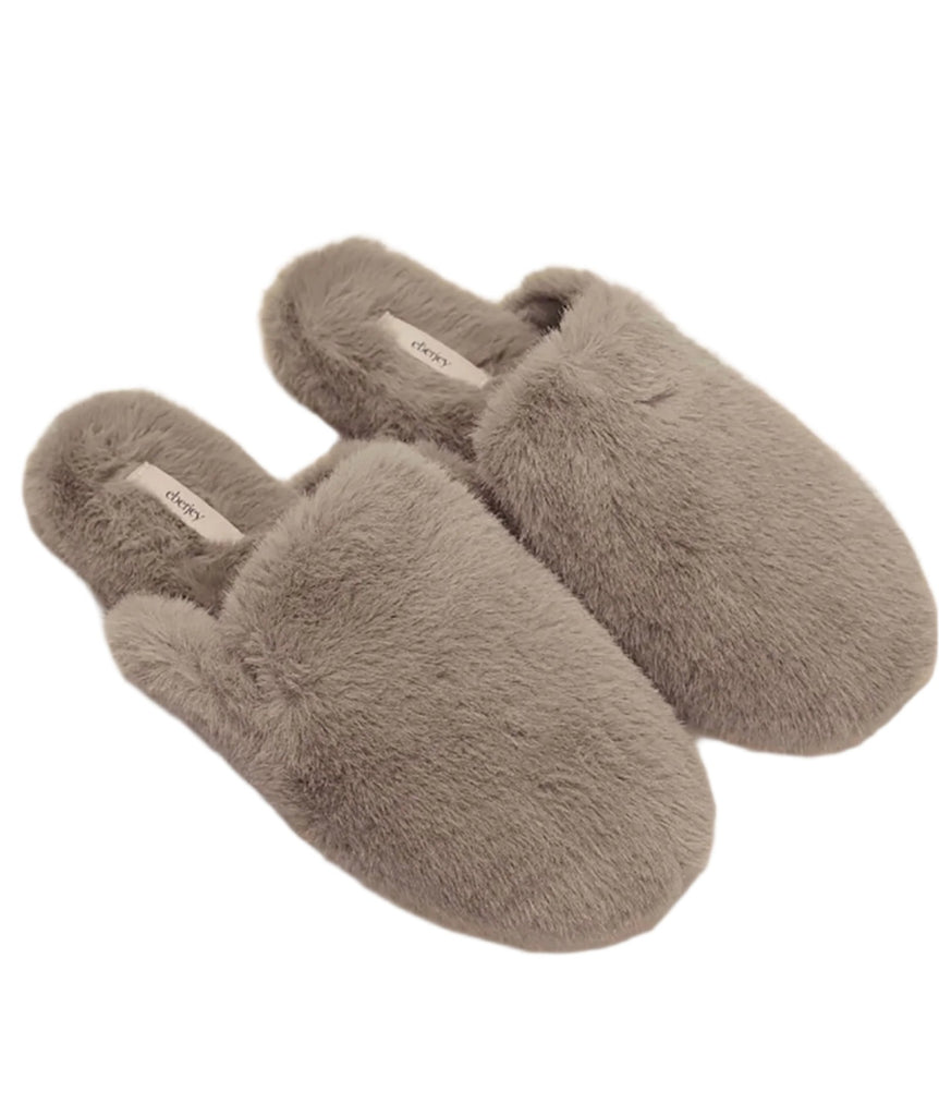 Eberjey Women Plush Mule Slippers Toffee Accessories Eberjey   